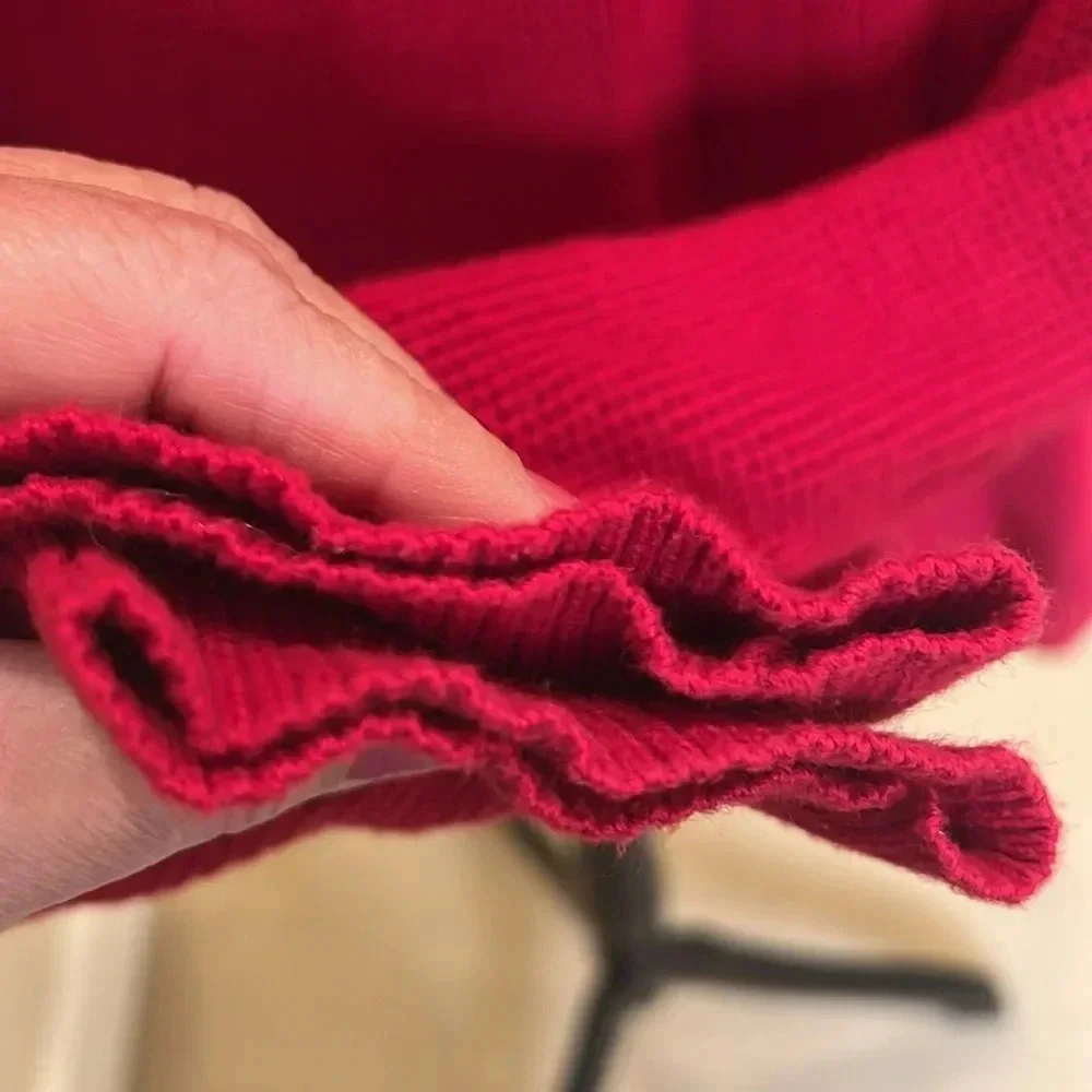 Lauren‎ Ralph Lauren Draw String Cowl Neck textured Sweater